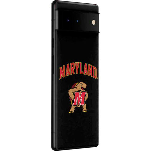 University of Maryland Collegiate Text Google Pixel 6 Skin